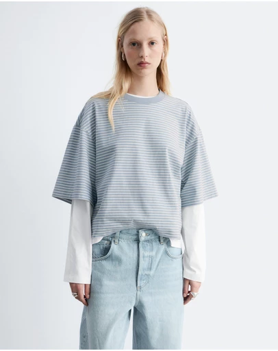 & Other Stories - Oversized Striped Cotton T-Shirt