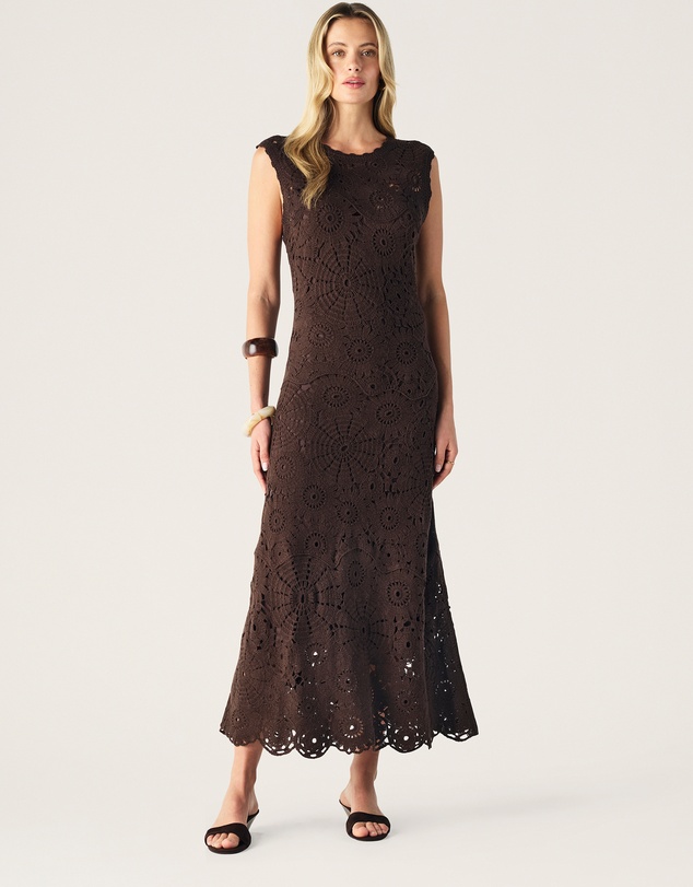 MOS The Label - Anouk Crochet Maxi Dress