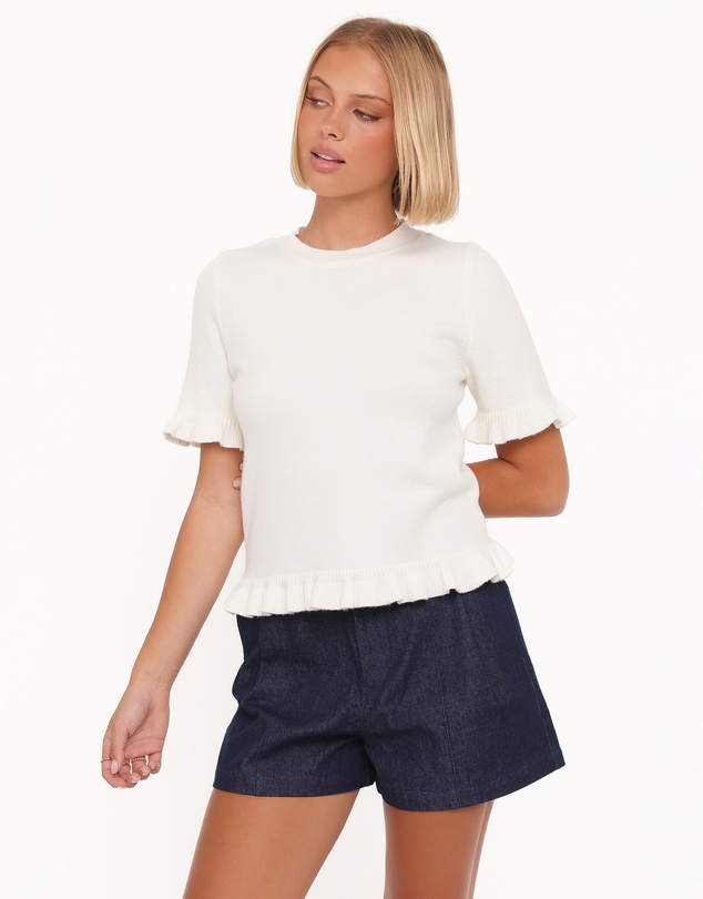 Petal & Pup - Dallas Bermuda Denim Short - Dark Wash