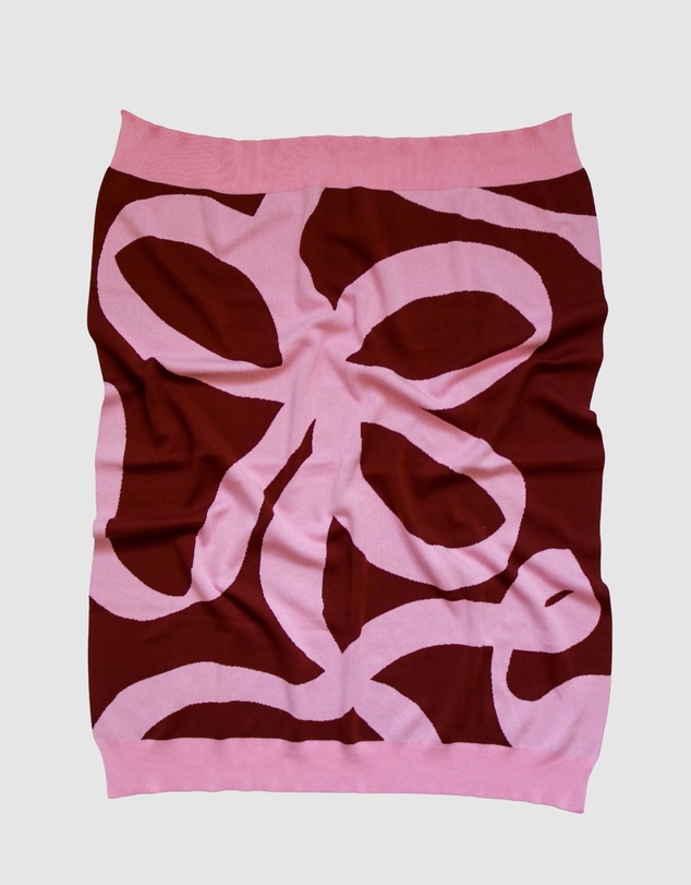 Mosey Me - Ribbon Knitted Baby Blanket
