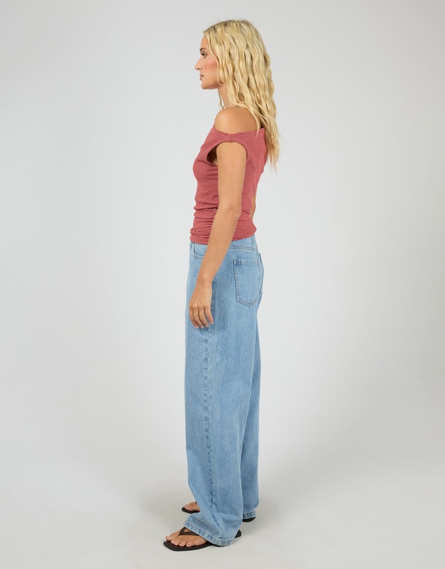 All About Eve - Kylie Stripe Top Red