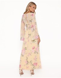 Petal & Pup - Samara Maxi Dress - Yellow Floral