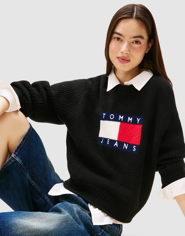 Tommy Jeans - Melange Flag Sweater