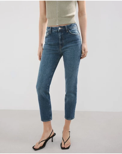 M.N.G - Claudia Slim-Fit Cropped Jeans
