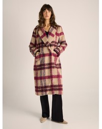 Fate + Becker - Harlow Check Longline Coat