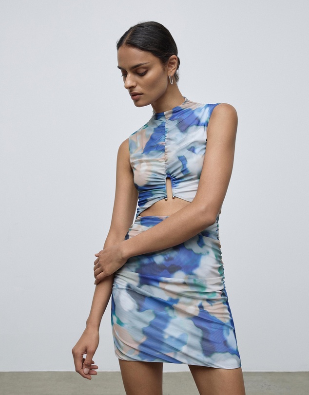 Lover - Esme Ruched Mini Dress
