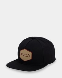 RVCA - Mens Commonwealth Patch Snapback Cap