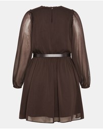 City Chic - Plus sizeMadelynn Dress - chocolate