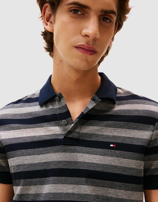 Tommy Hilfiger - Stripe Structure Regular Polo