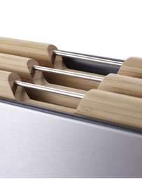 Joseph Joseph - Folio™ Steel Bamboo 3-piece Chopping Board Set with Stainless Steel Storage Case