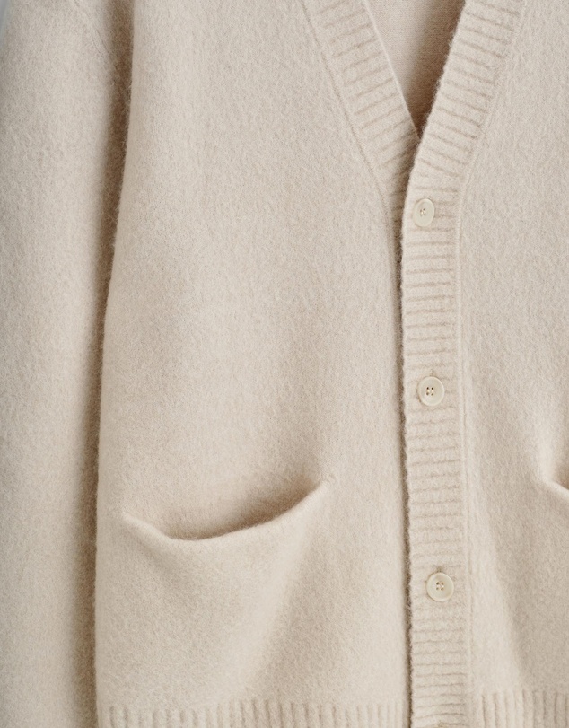 COS - Brushed-Wool V-Neck Cardigan