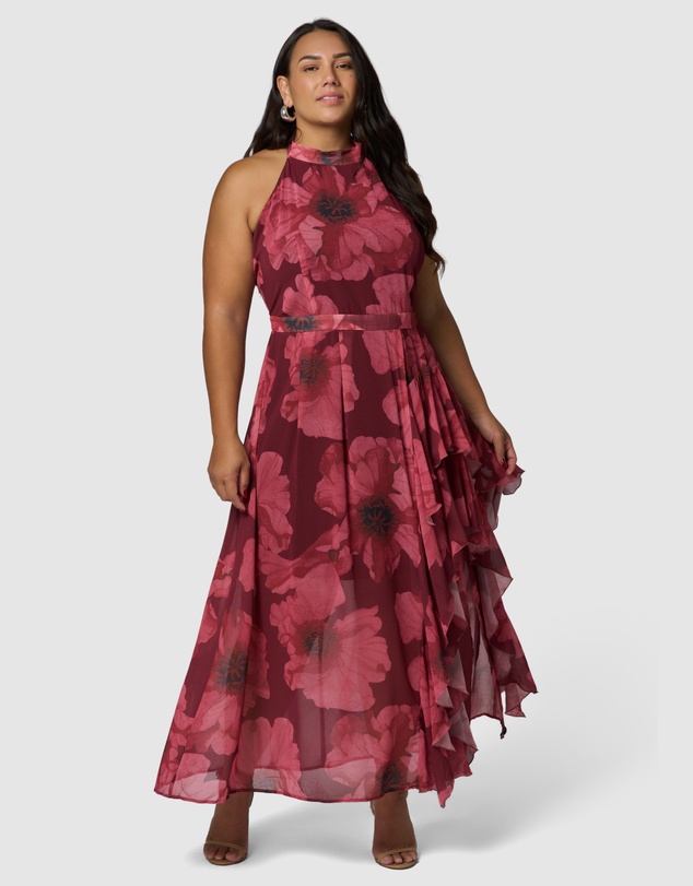 Pink Dusk by Curve Project - Kiss Kiss Maxi Dress