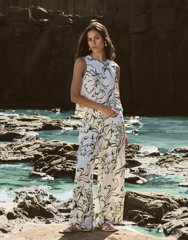 Forcast - Natalie Elastic Floral Pants