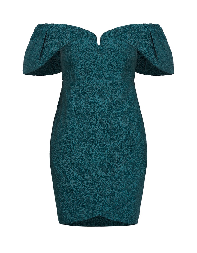 City Chic - Jez Puff Sleeve Mini Dress