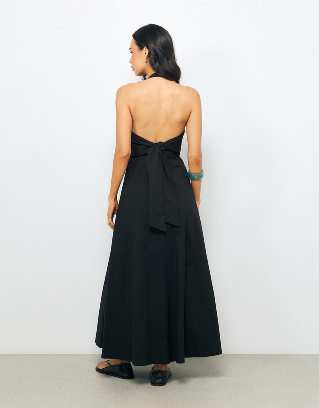 AERE - Leonie Panelled Tie Back Maxi Dress
