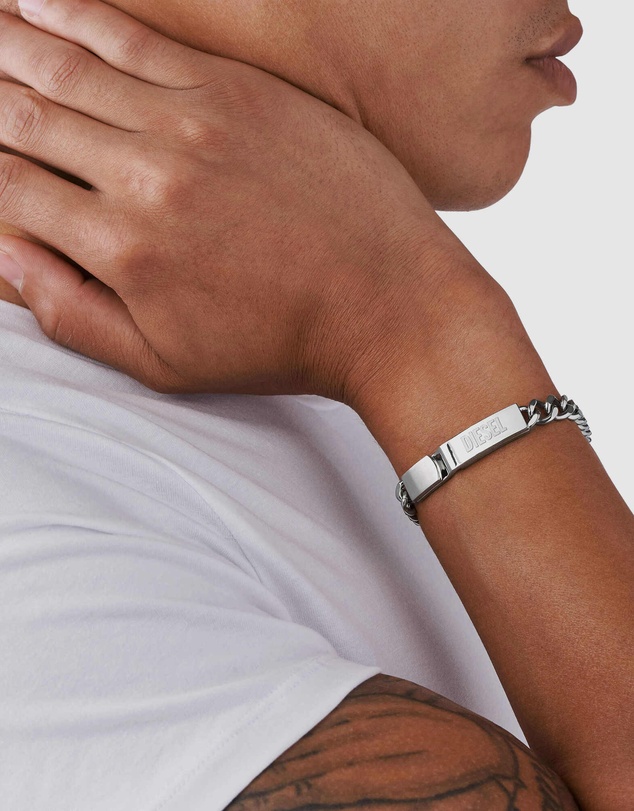 Diesel - Stacked Silver-Tone Bracelet DX0966040
