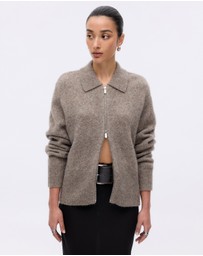 Minima Esenciales - Joryn Alpaca Wool Zip Cardigan