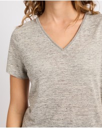 Marcs - Sam V Neck Linen Tee