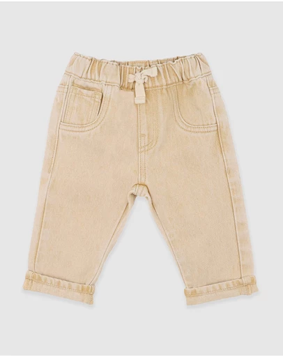 Bebe by Minihaha - Winnie Neutral Pull On Jeans
