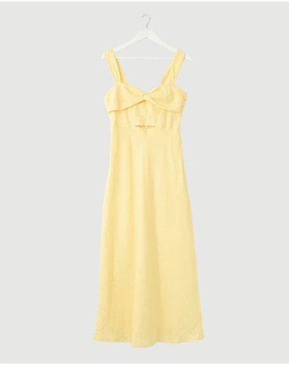Revibe - Repaired Lover Neroli Twist Bust Midi Dress - AU 10