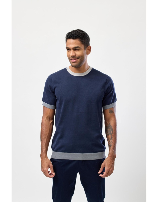 Brooksfield - Crew Neck Knitted Tee