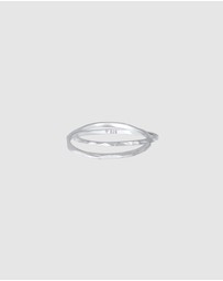 Elli Jewelry - Ring Wrap Structured Vintage Classic in 925 Sterling Silver