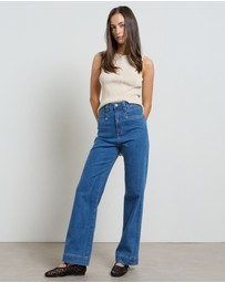 DRICOPER DENIM - Maarte Blue Wide Leg Jeans