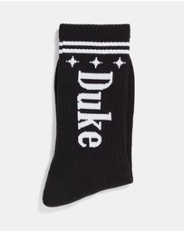 Duke + Dexter - Duke Black + White Sock