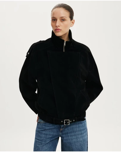 Cotton On - Cove Faux Suede Biker Jacket