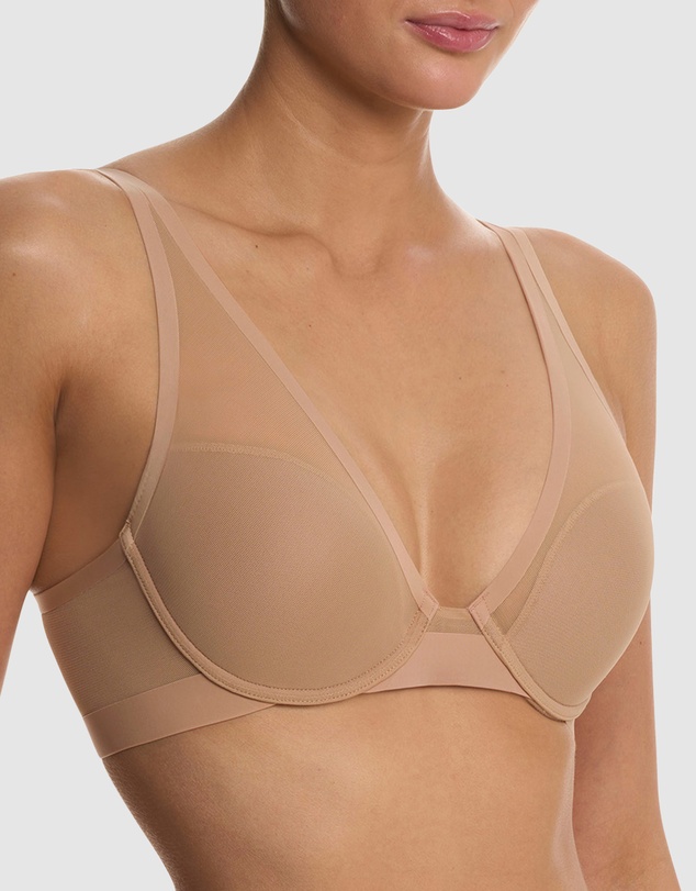 Natori - True Zen Lightly-Padded Mesh Plunge T-Shirt Bra