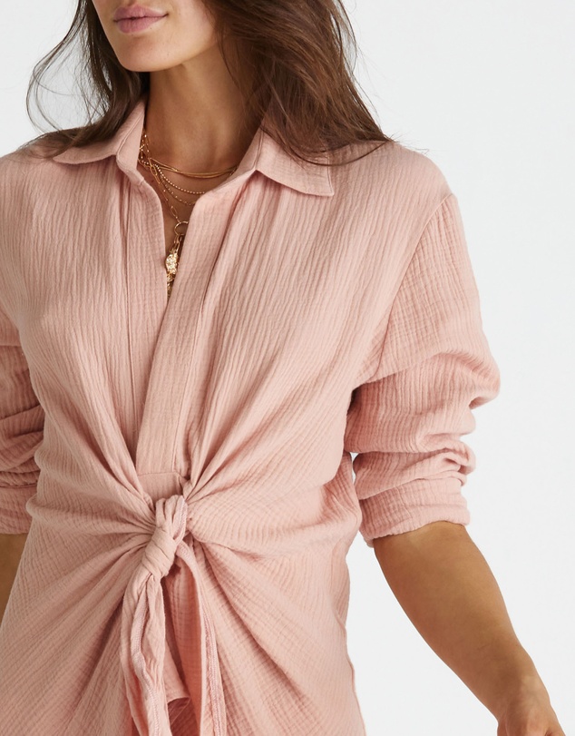 Heaven Australia - Wrap Front Shirt Dress