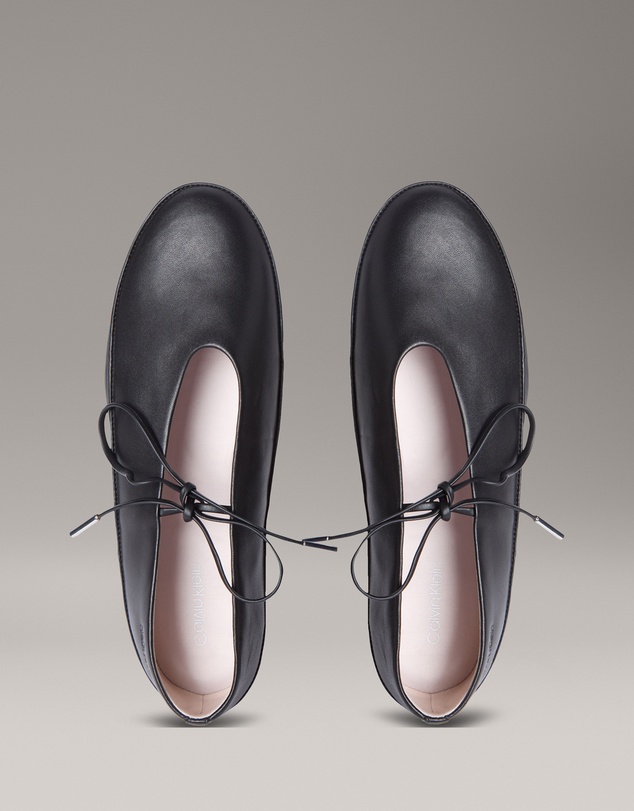 Calvin Klein - Leather Mary Jane Ballerinas