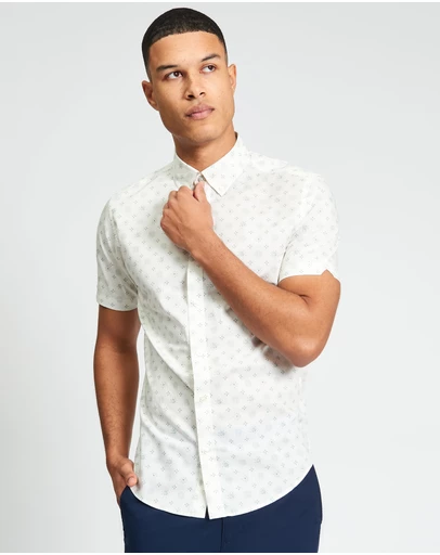Ben Sherman - Scattered Geo Print Short Sleeve Shirt