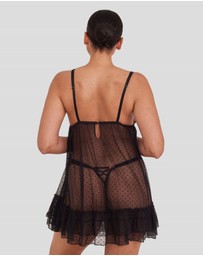 Bras N Things - Enchanted Desdemona Babydoll - Black