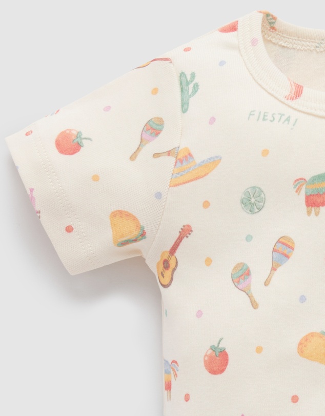 Purebaby - 2 Pack Short Sleeve Ribbed Bodysuit -Babies