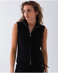 Style Addict - Riley Knit Zip Vest