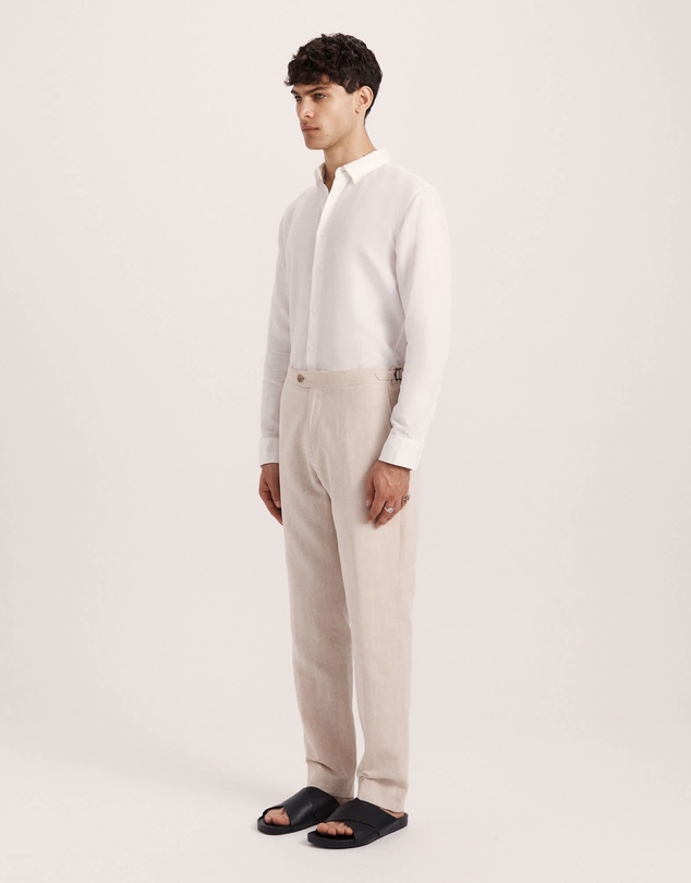 SABA - Reeves Long Sleeve Classic Linen Cotton Shirt