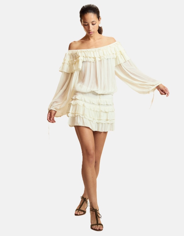 Cynthia Rowley - Off Shoulder Ruffle Blouse