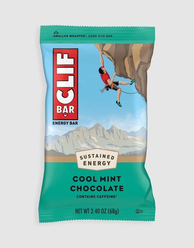CLIF - Cool Mint Choc (49mg Caffeine) Energy Bar - 12x68g