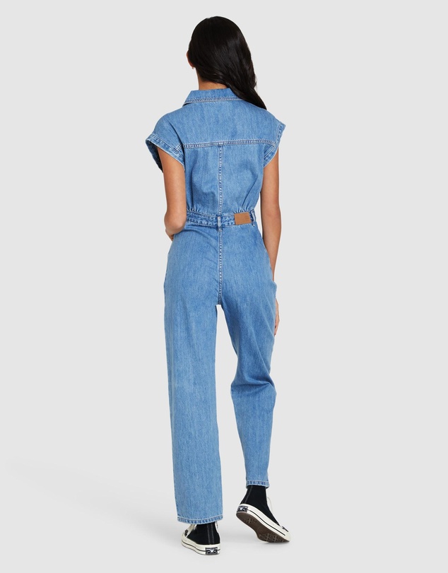 Insight - Jett Long Denim Jumpsuit