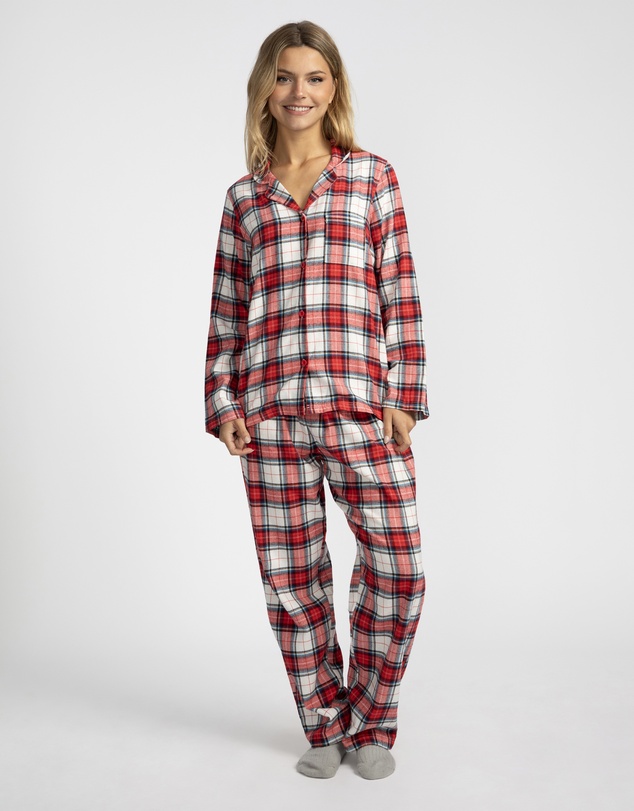 Mitch Dowd - Red Check Flannel Pyjama Set