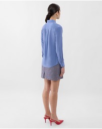 Farage - Ruffle Silk Shirt