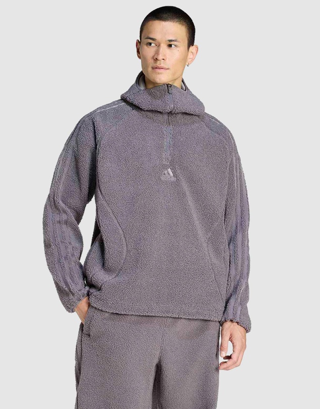 adidas Originals - Borg Fleece Teamgeist 1/4 Zip Hoodie