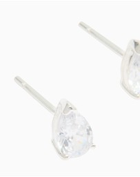 Lovisa - Sterling Silver Cubic Zirconia Pear Stud Earrings