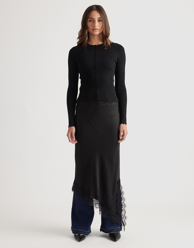 Decjuba - Lana Scallop Button Top