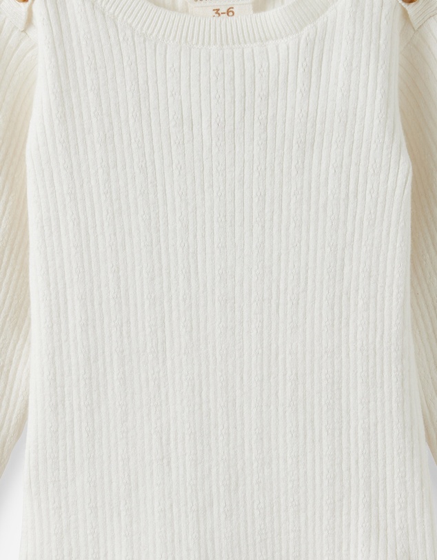 Cotton On Kids - Organic Blend Knit Long Sleeve Bubbysuit