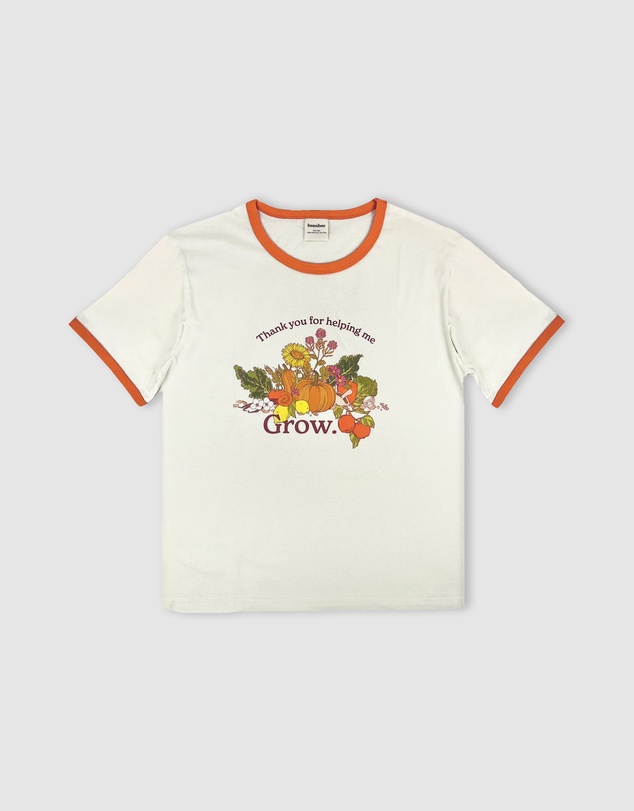Banabae - Thank you For Helping Me Grow Ringer Tee - Ladies