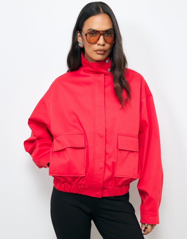 AERE - Ines Funnel Neck Bomber