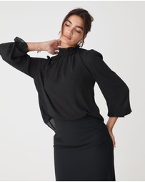 Forcast - Hailey Frill Neck Blouse