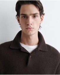 COS - Brushed-Wool Polo Shirt
